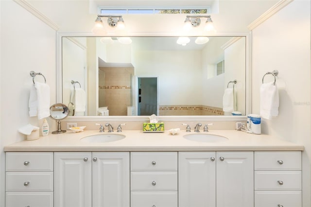 bathroom featuring vanity