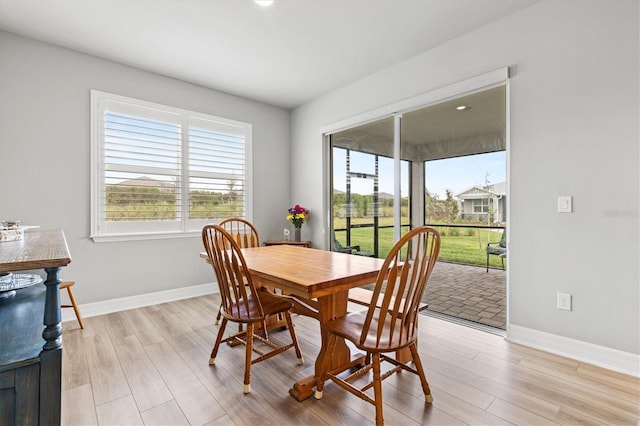 44325 Saddlewood Ct, Punta Gorda, FL 33982 - dining space featuring plenty of natural light and light wood finished floors