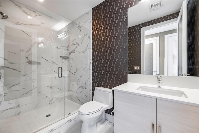 1155 N Gulfstream Ave Unit 1709, Sarasota, FL 34236 - bathroom featuring a marble finish shower and vanity