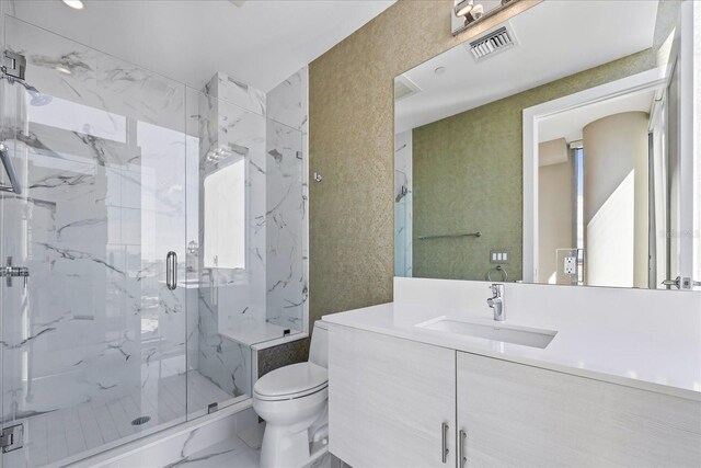 1155 N Gulfstream Ave Unit 1709, Sarasota, FL 34236 - full bathroom featuring a marble finish shower and vanity