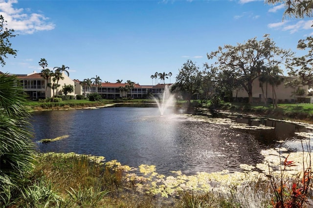 view of water feature