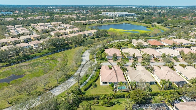 7649 Quinto Dr, Sarasota, FL 34238 - birds eye view of property featuring a residential view and a water view