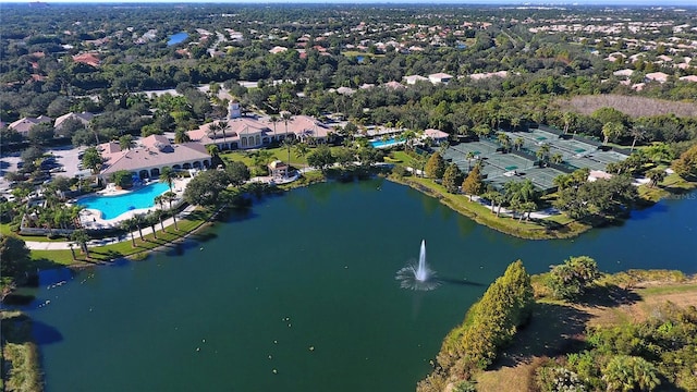 7649 Quinto Dr, Sarasota, FL 34238 - drone / aerial view with a water view