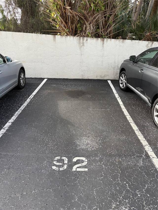 view of uncovered parking lot