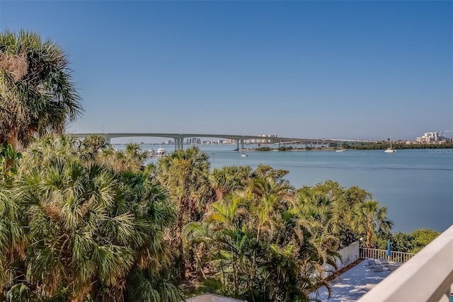 500 N Osceola Ave Unit 203, Clearwater, FL 33755 - water view featuring a notable bridge