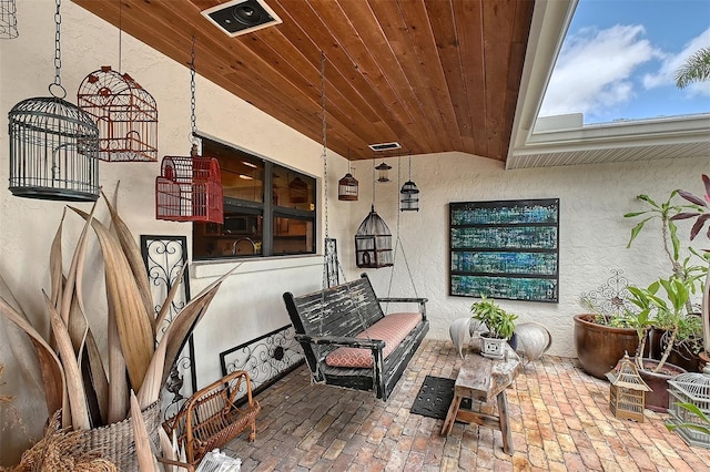 view of patio / terrace with visible vents