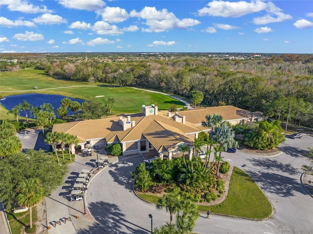 8956 Stone Harbour Loop, Bradenton, FL 34212 - aerial view featuring a water view and view of golf course