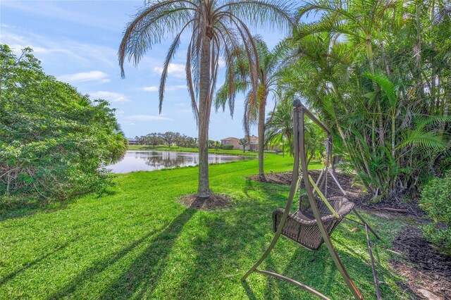 8956 Stone Harbour Loop, Bradenton, FL 34212 - view of yard with a water view
