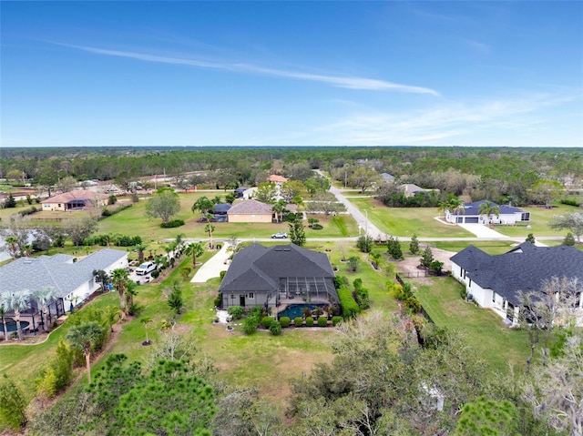 bird's eye view featuring a residential view