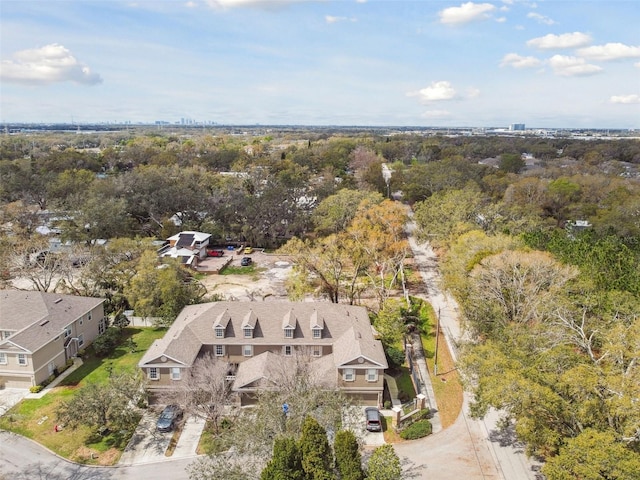 bird's eye view with a residential view