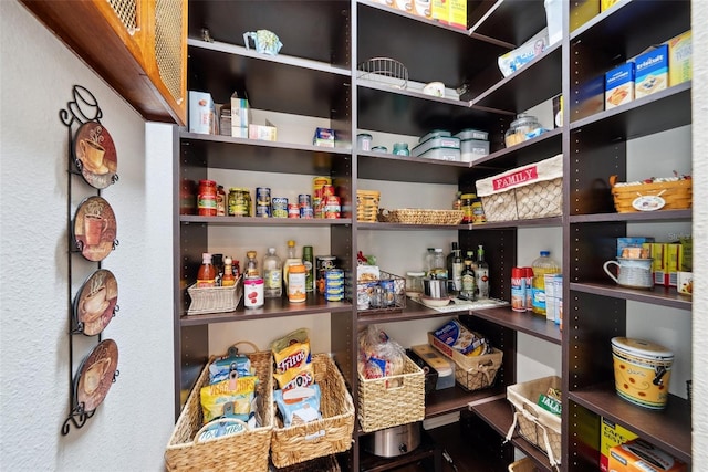 view of pantry