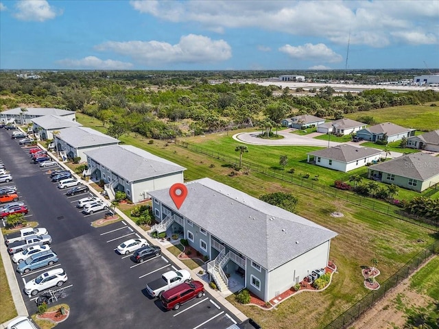 drone / aerial view featuring a residential view