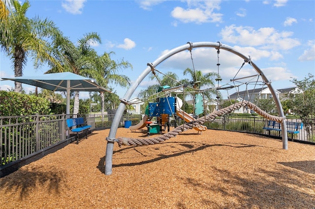 view of play area