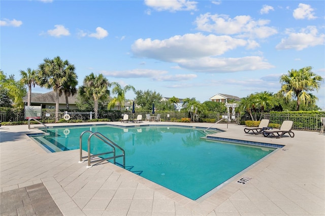 view of pool with a patio