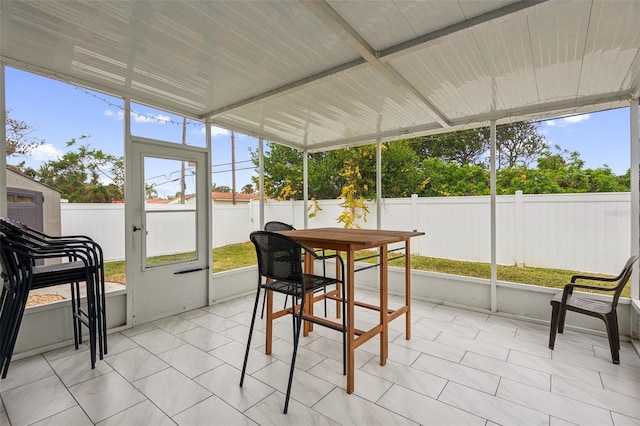 view of sunroom / solarium