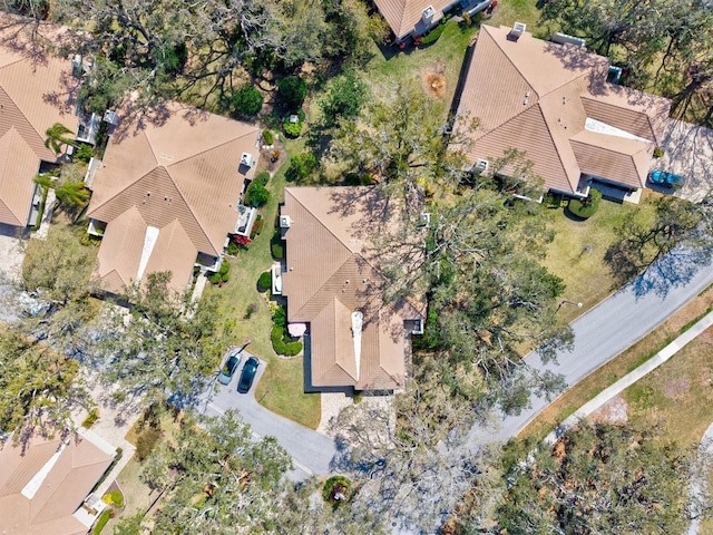 aerial view featuring a residential view