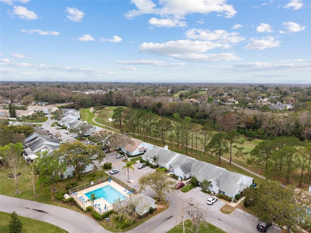 bird's eye view featuring a residential view