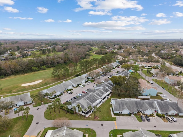 bird's eye view with a residential view