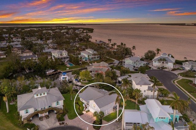 1528 43rd Avenue Dr W, Palmetto, FL 34221 - bird's eye view with a residential view and a water view