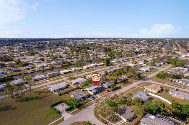 bird's eye view featuring a residential view