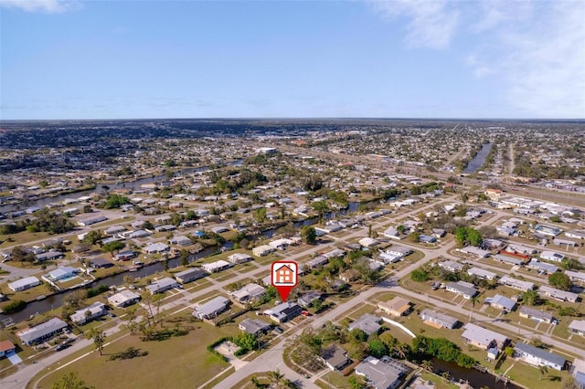 bird's eye view featuring a residential view