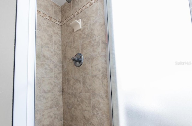 details with tiled shower