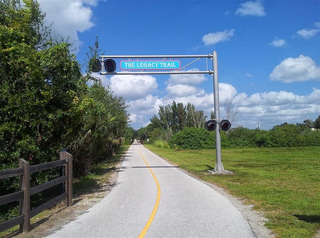 view of road