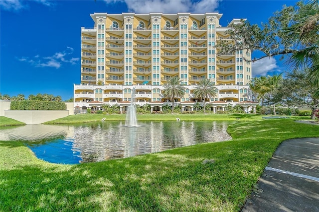 view of property featuring a water view