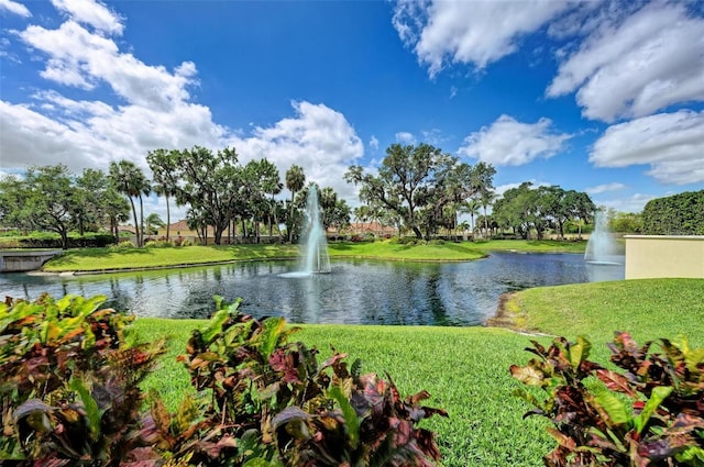 view of water feature