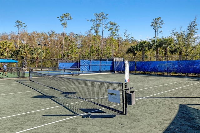 view of tennis court