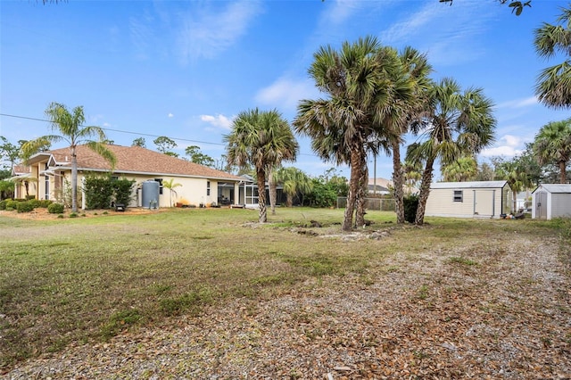17368 Norseman Ave, Port Charlotte, FL 33948 - view of yard with an outbuilding and a storage unit