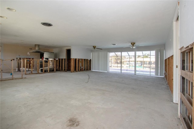 interior space featuring concrete flooring