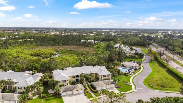 birds eye view of property featuring a residential view