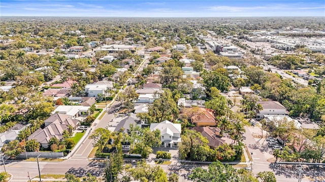 drone / aerial view with a residential view