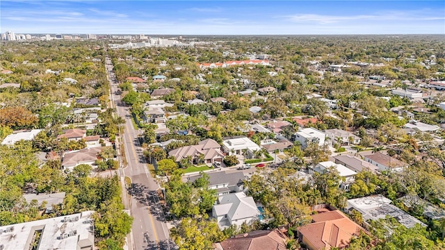 drone / aerial view with a residential view