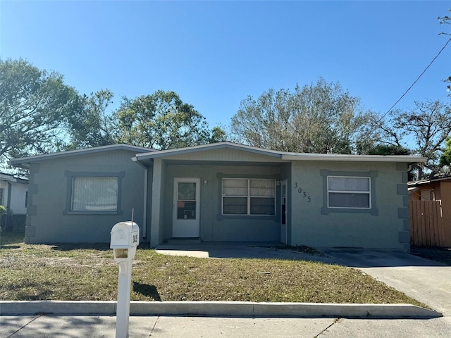 view of front of property