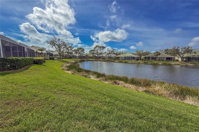 view of water feature featuring a residential view