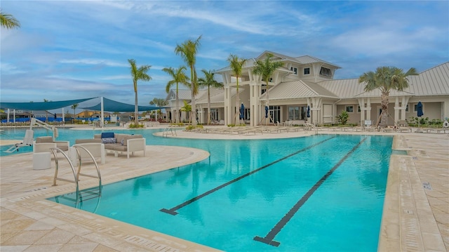 pool featuring a patio