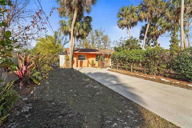 view of front of house featuring stucco siding