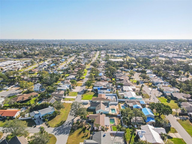 drone / aerial view featuring a residential view