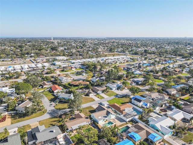 bird's eye view with a residential view