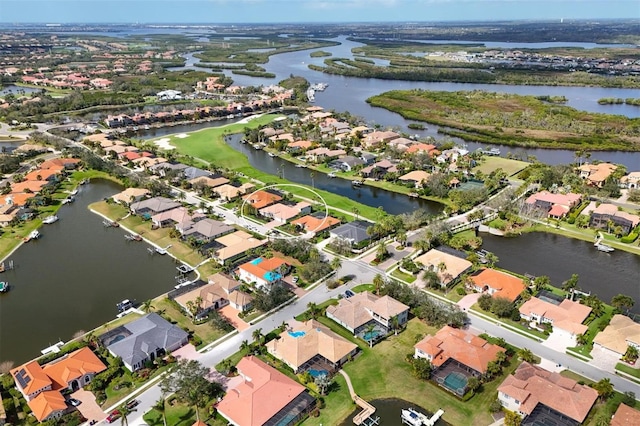10509 Winding Stream Way, Bradenton, FL 34212 - aerial view of property's location featuring nearby suburban area and a large body of water