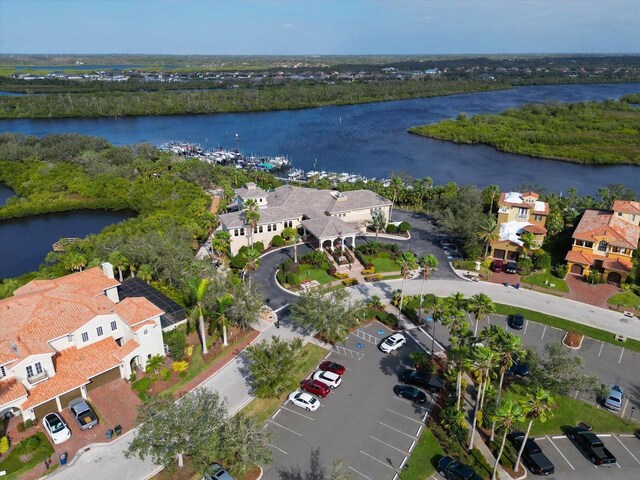 10509 Winding Stream Way, Bradenton, FL 34212 - aerial view of property and surrounding area featuring a nearby body of water and nearby suburban area