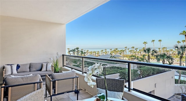 balcony with outdoor lounge area