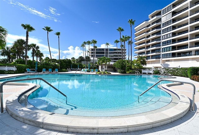 community pool featuring a patio