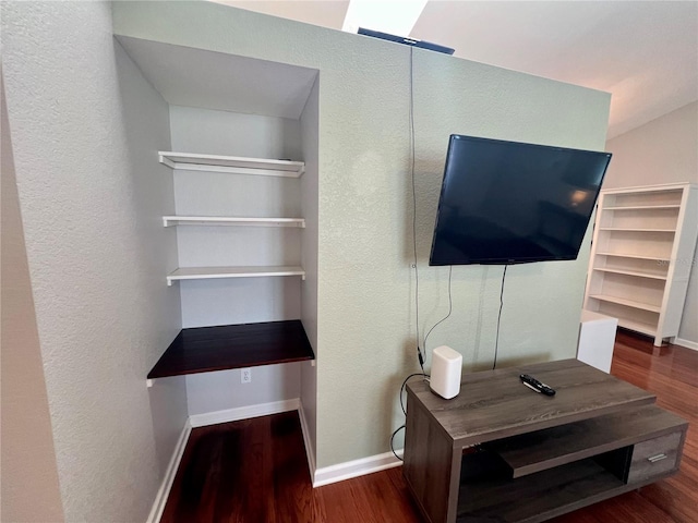 503 Philodendron, Punta Gorda, FL 33955 - living area with dark wood-style floors and baseboards