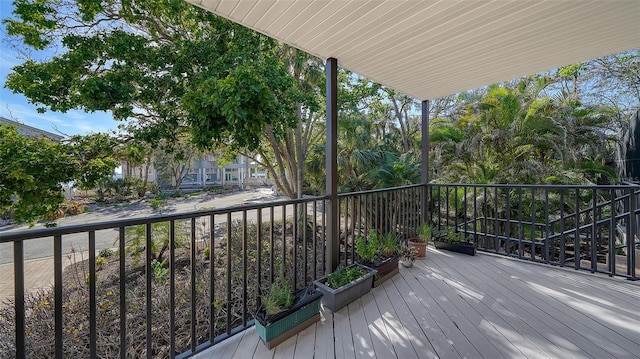 view of wooden terrace