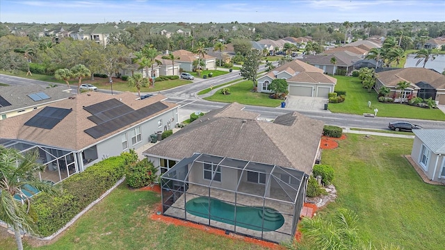 birds eye view of property featuring a residential view