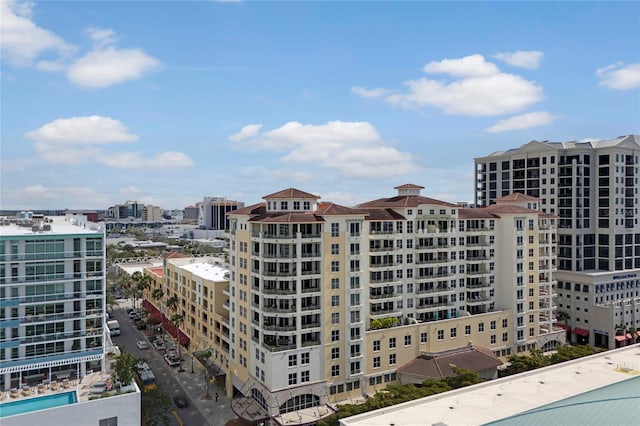 view of building exterior with a view of city