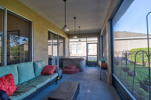 view of sunroom / solarium